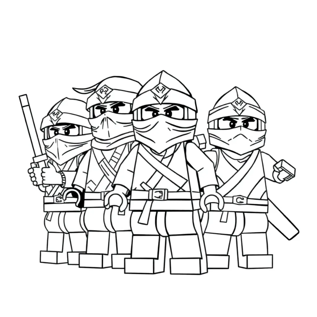 Lego Ninjago coloring page