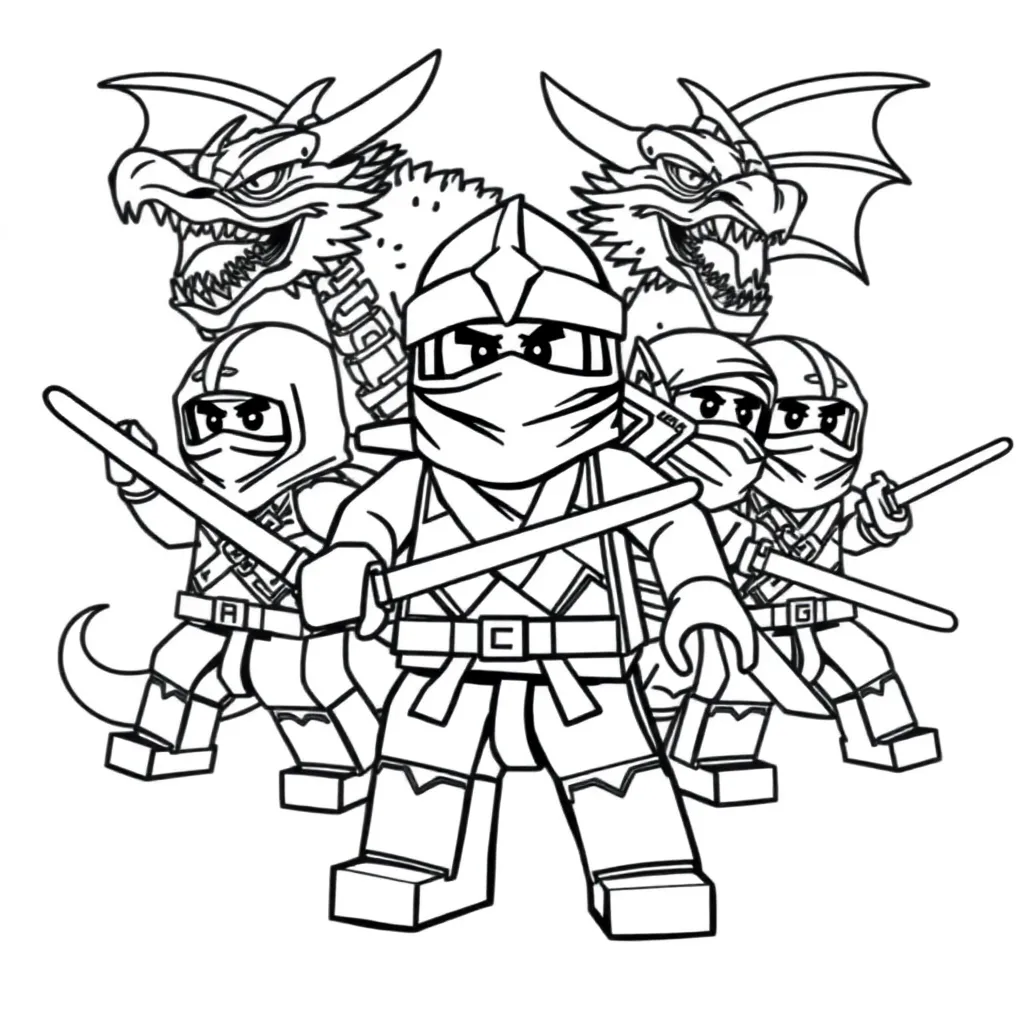 Lego Ninjago coloring page
