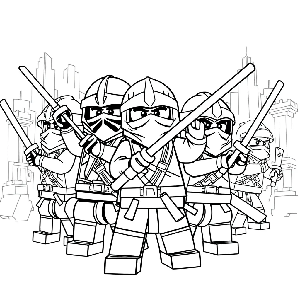 Lego Ninjago coloring page