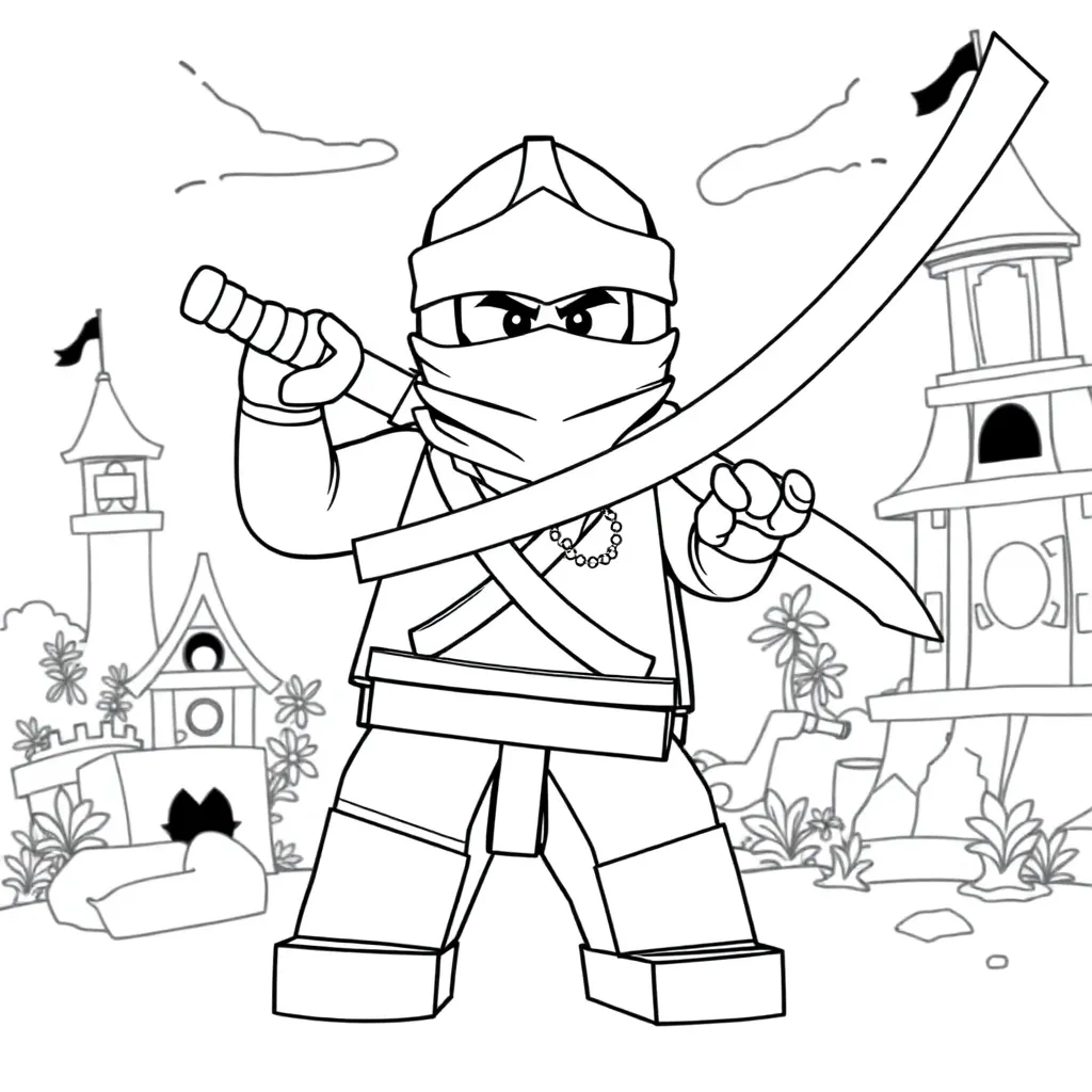 Lego Ninjago coloring page
