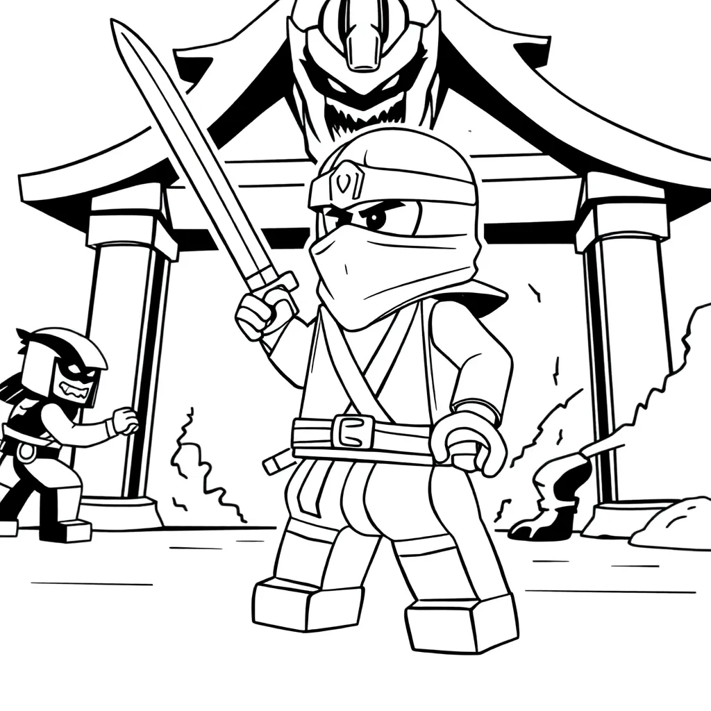 Lego Ninjago coloring page