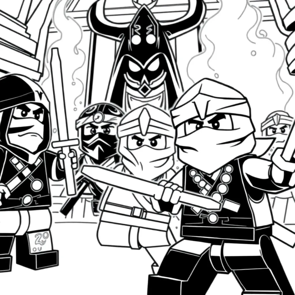 Lego Ninjago coloring page