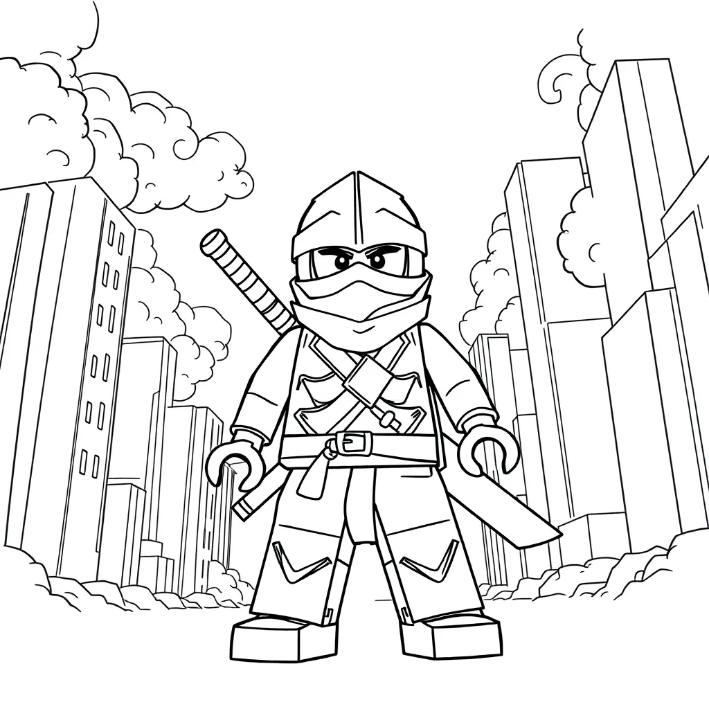 Lego Ninjago coloring page