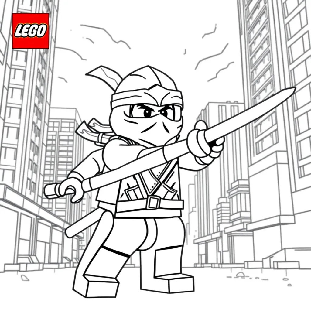 Lego Ninjago coloring page