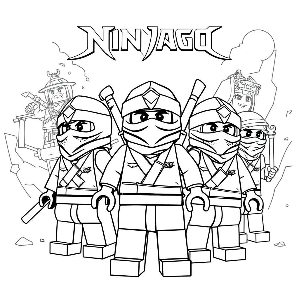 Lego Ninjago coloring page
