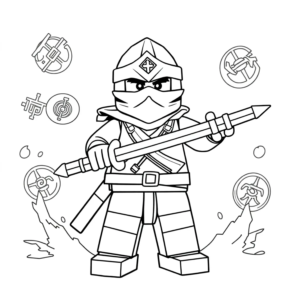 Lego Ninjago coloring page