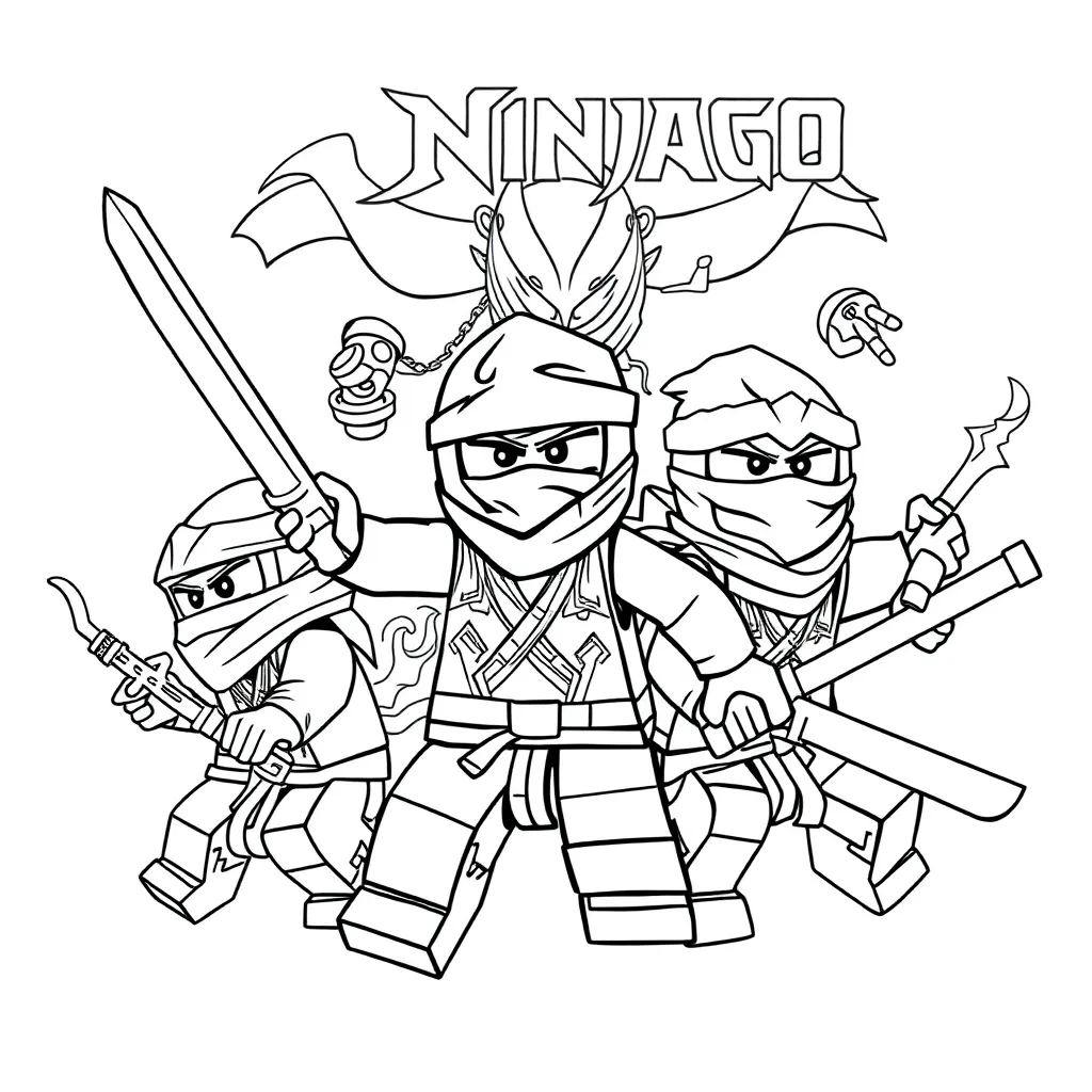 Lego Ninjago coloring page