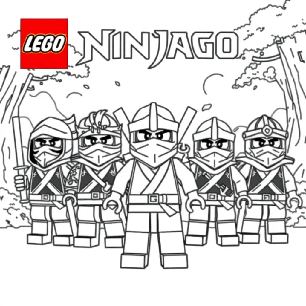 Lego Ninjago coloring page