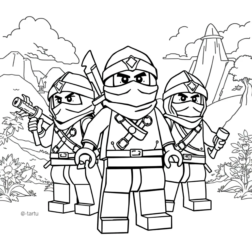 Lego Ninjago coloring page