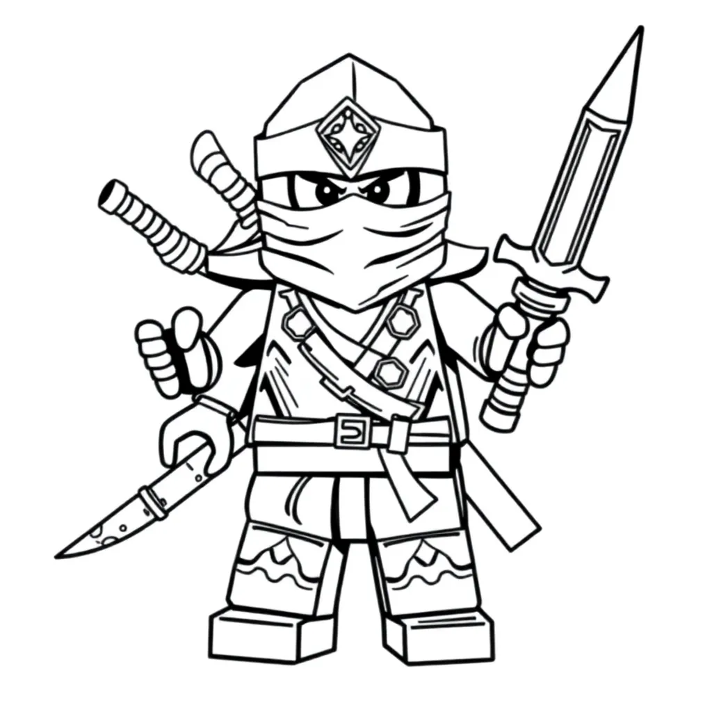 Lego Ninjago coloring page