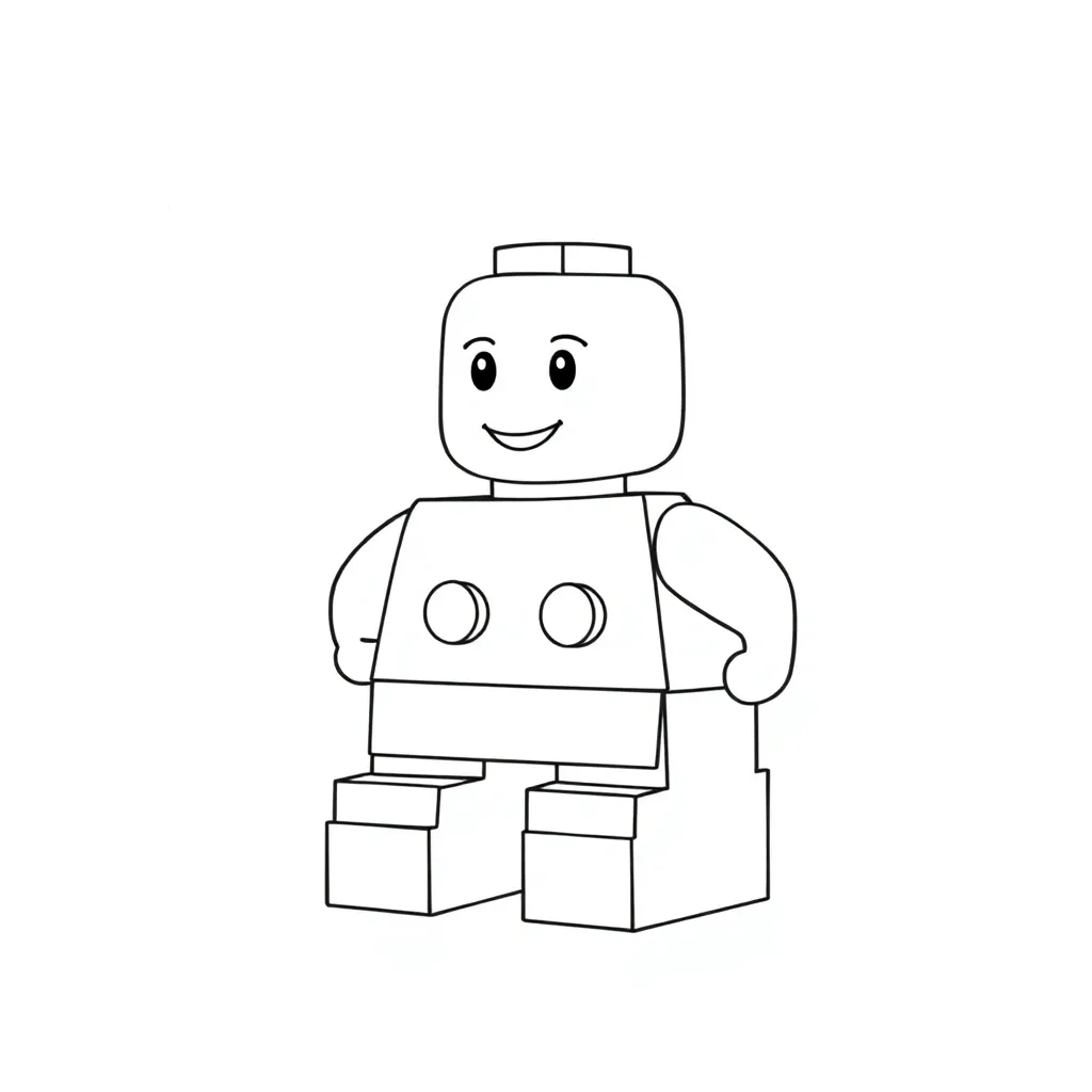 Lego coloring page