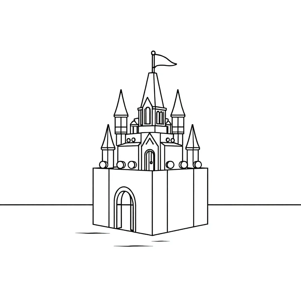 Lego coloring page