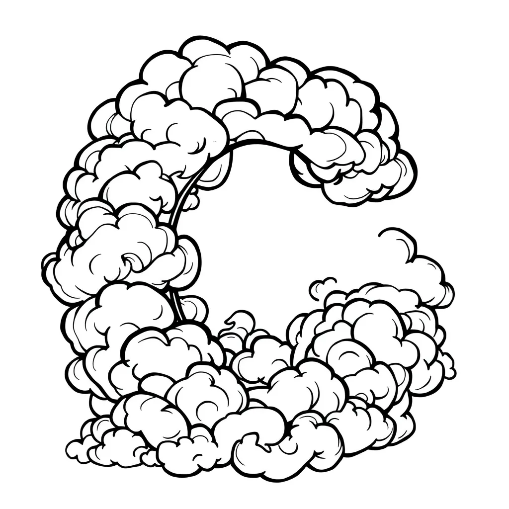 Letter C coloring page