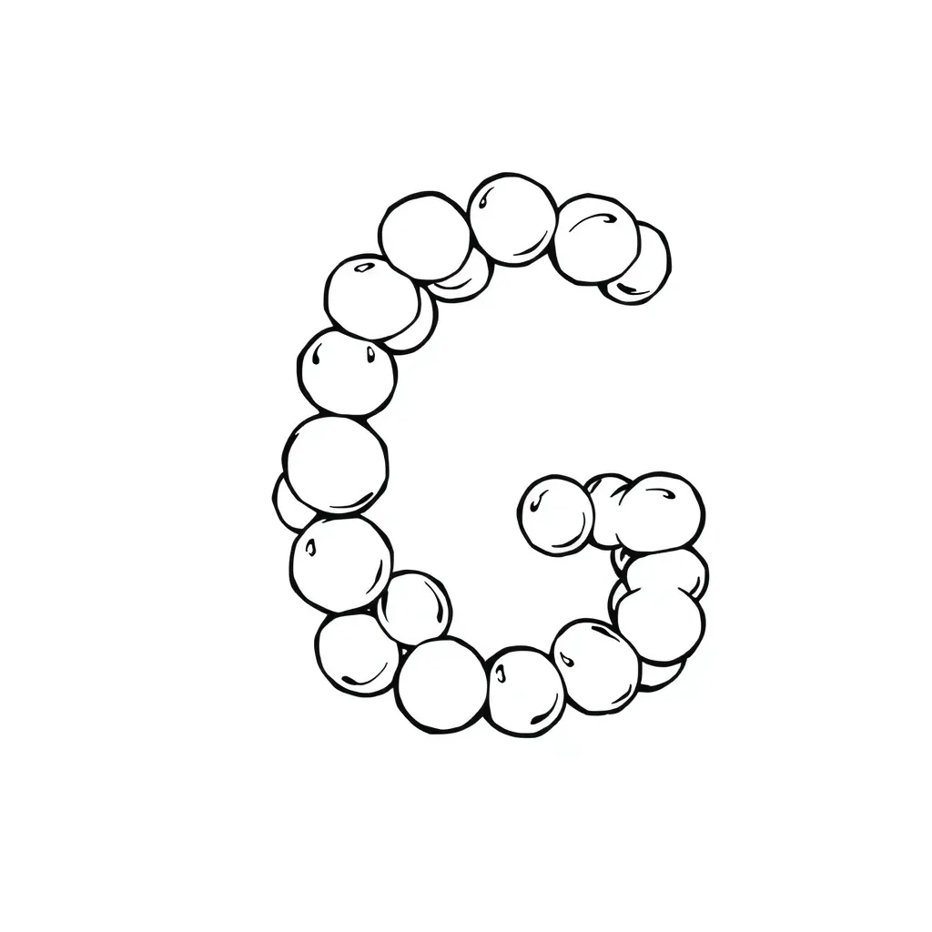 Letter G coloring page