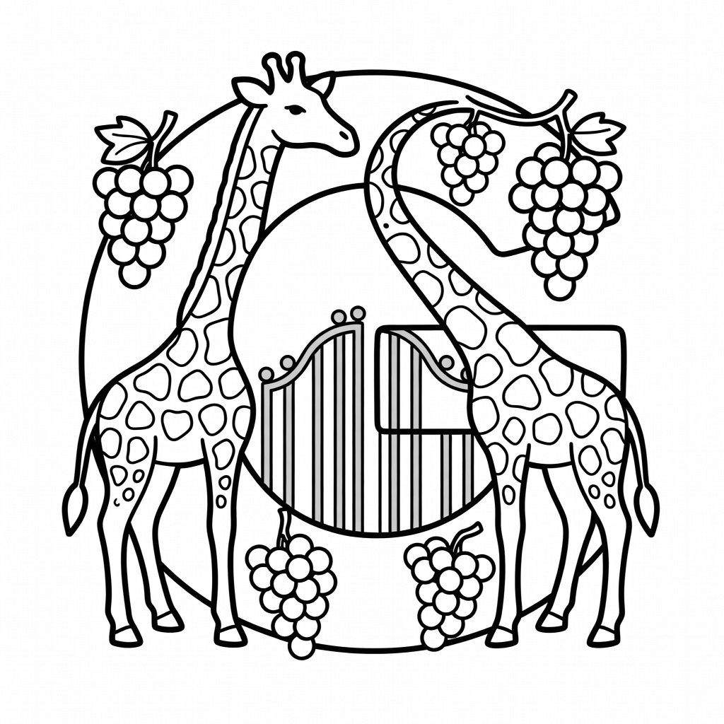 Letter G coloring page