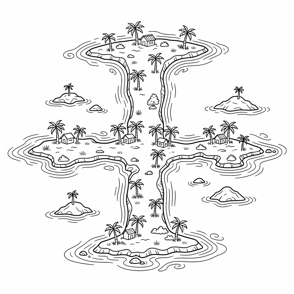 Letter I coloring page