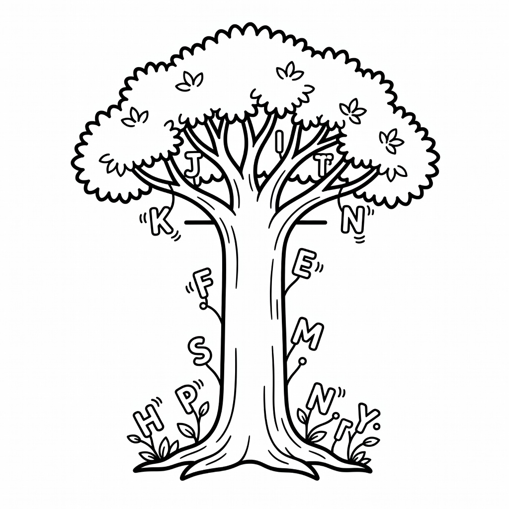 Letter I coloring page