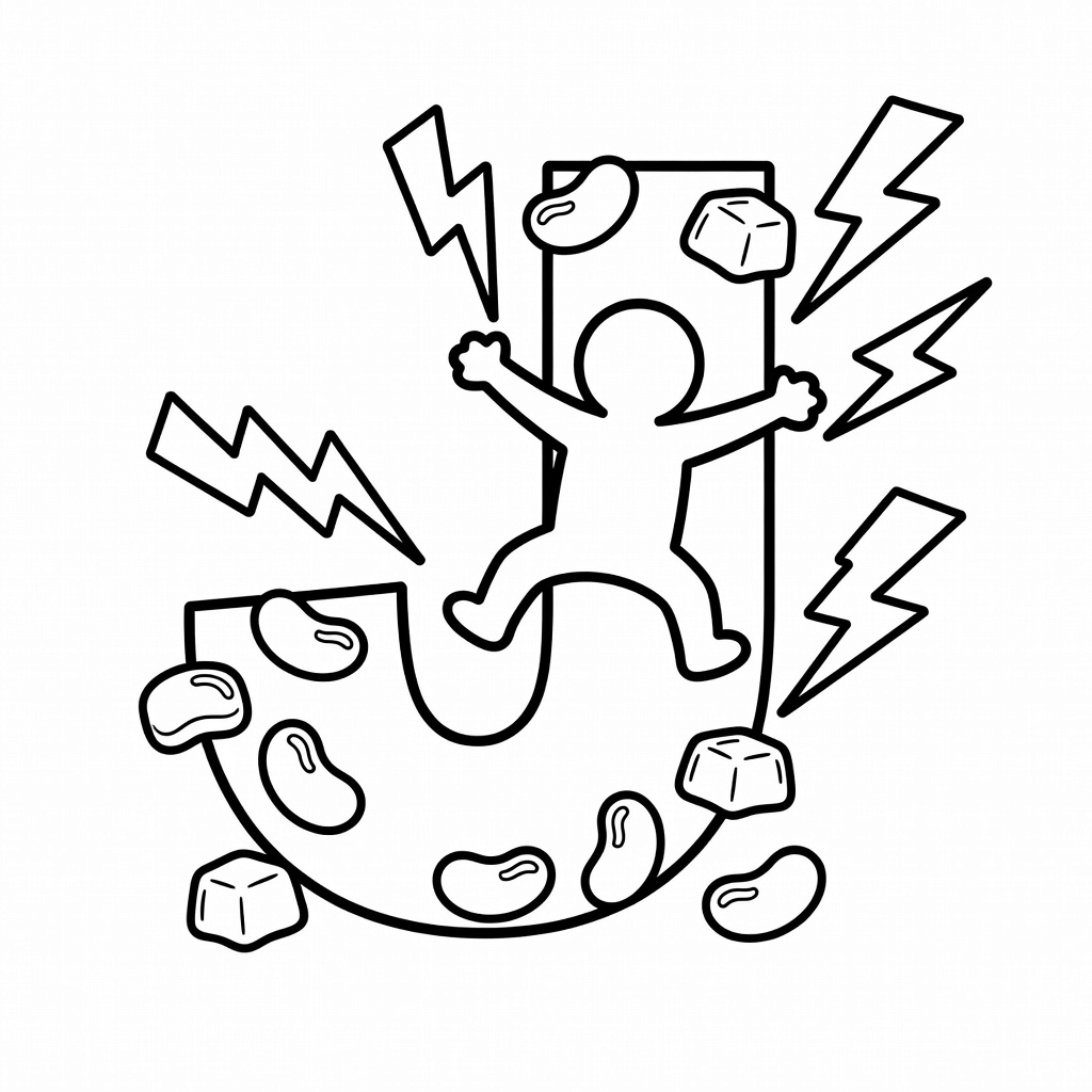 Letter J coloring page