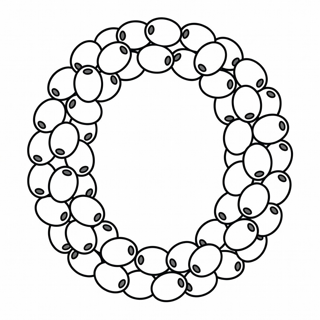 Letter O coloring page