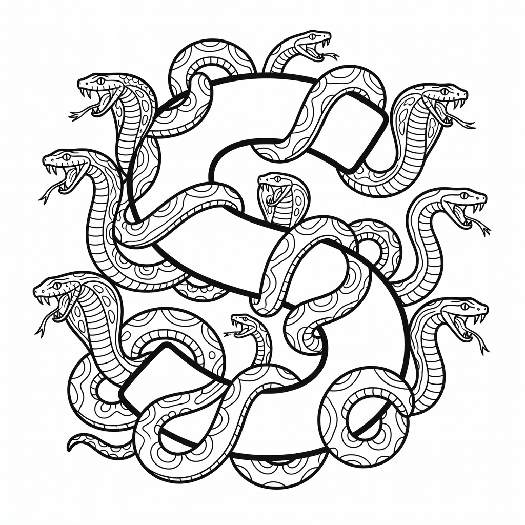 Letter S coloring page