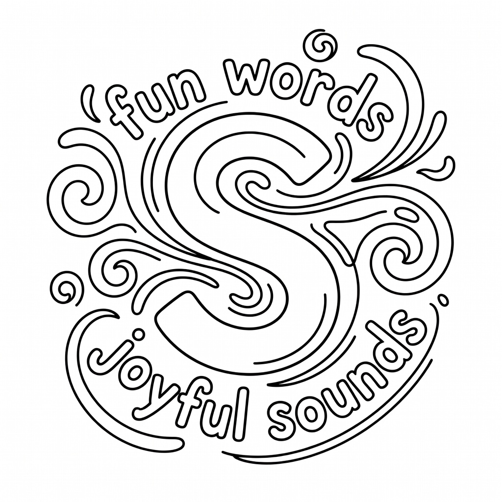 Letter S coloring page