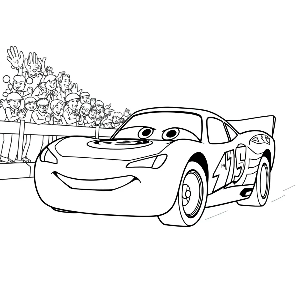 Lightning Mcqueen coloring page