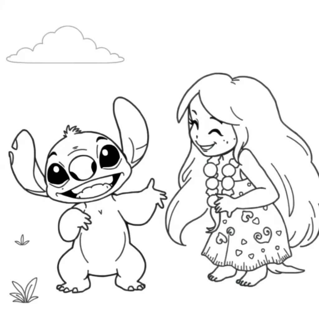 Lilo & Stitch coloring page