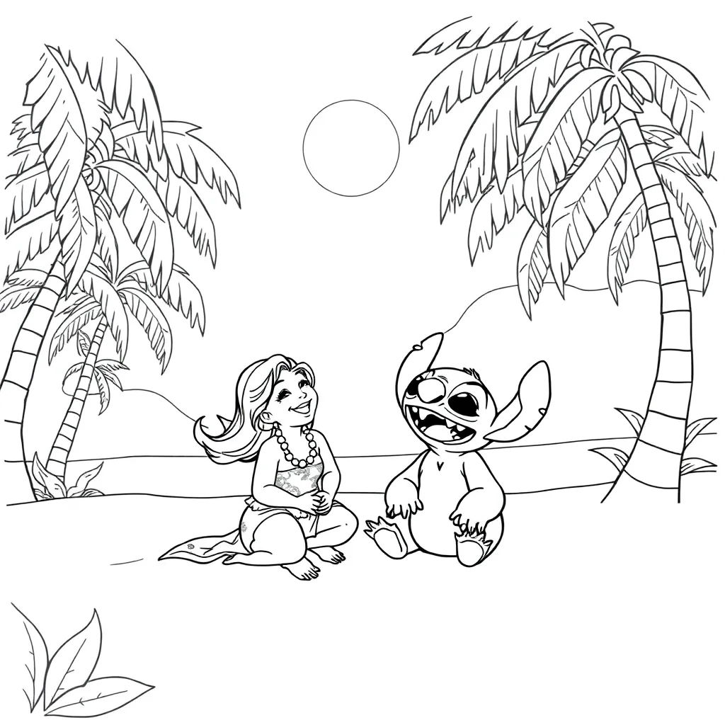 Lilo & Stitch coloring page