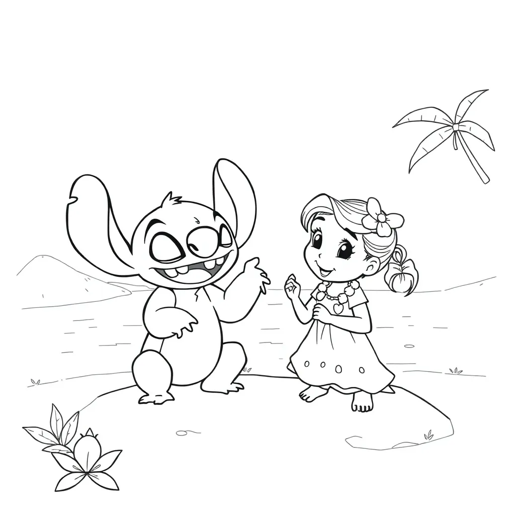 Lilo & Stitch coloring page
