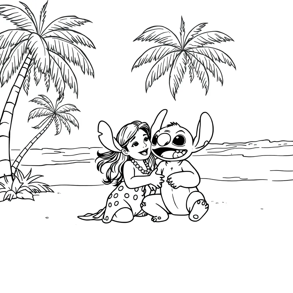 Lilo & Stitch coloring page