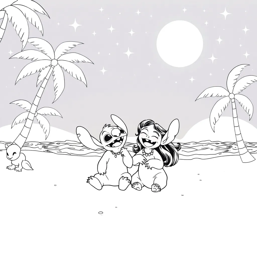 Lilo & Stitch coloring page