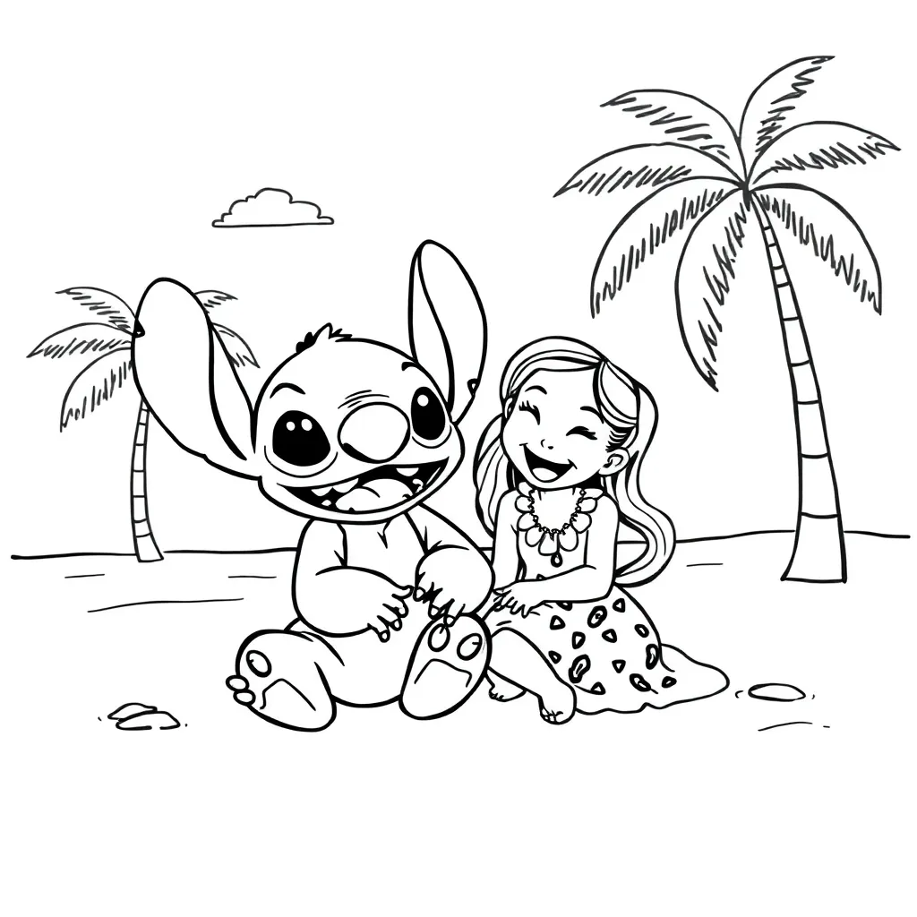 Lilo & Stitch coloring page