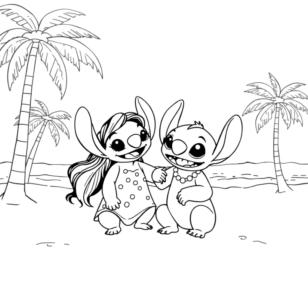 Lilo & Stitch coloring page