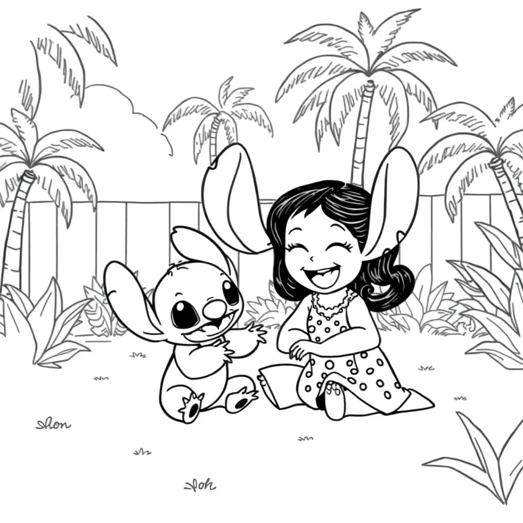 Lilo & Stitch coloring page