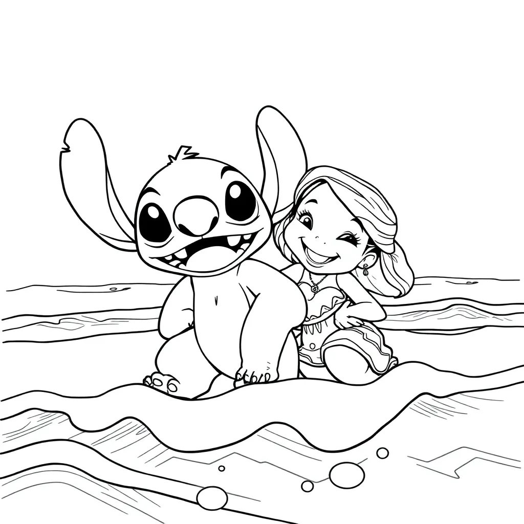 Lilo & Stitch coloring page