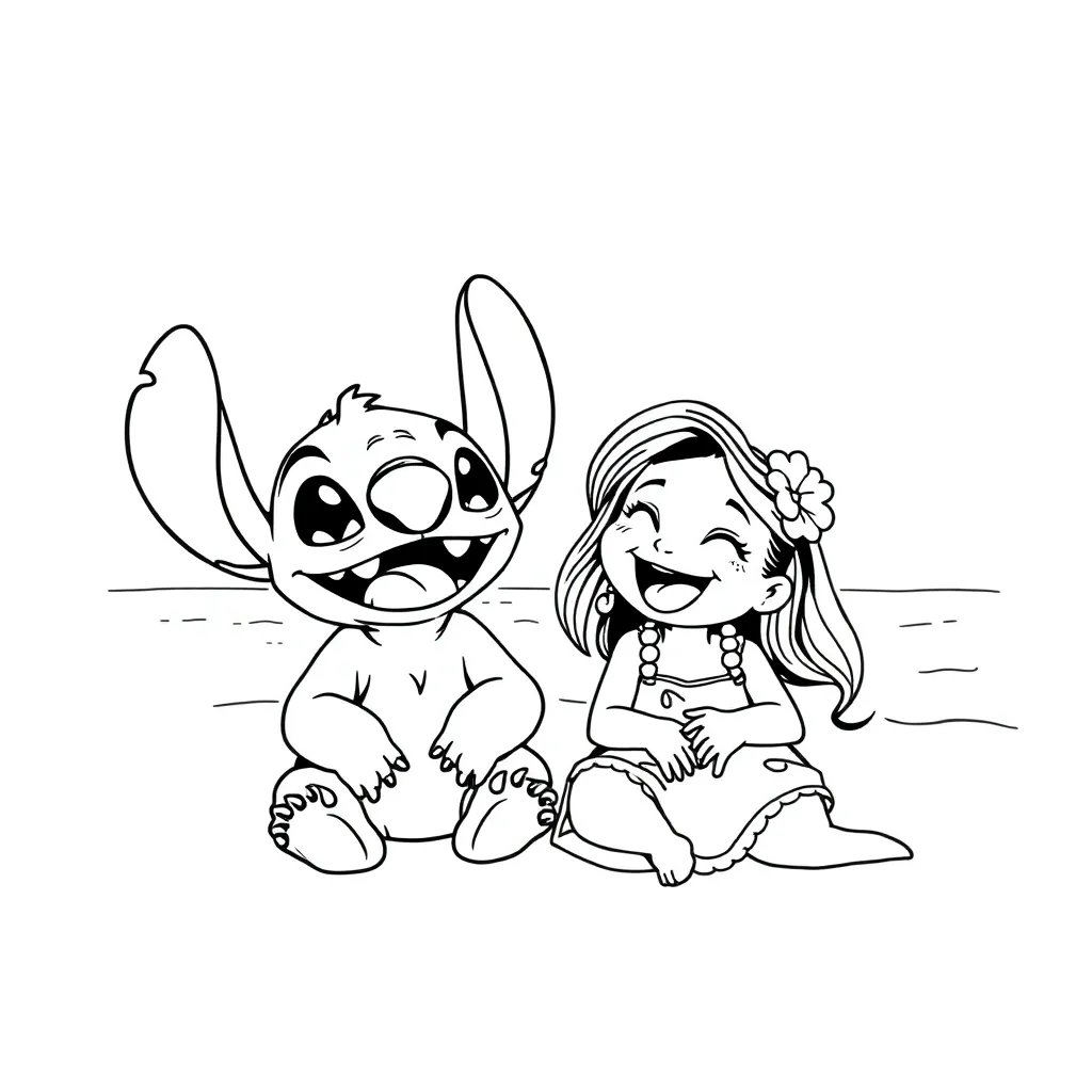 Lilo & Stitch coloring page