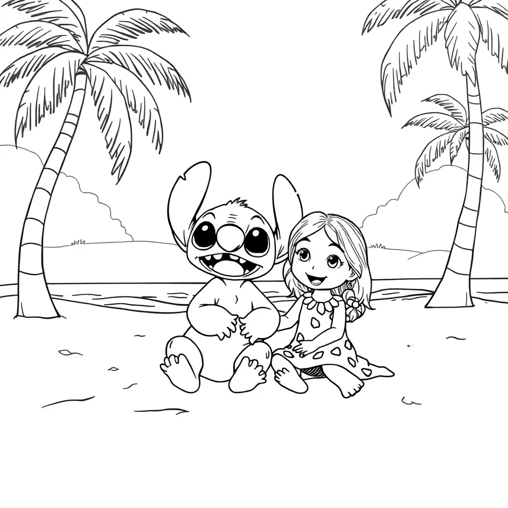 Lilo & Stitch coloring page
