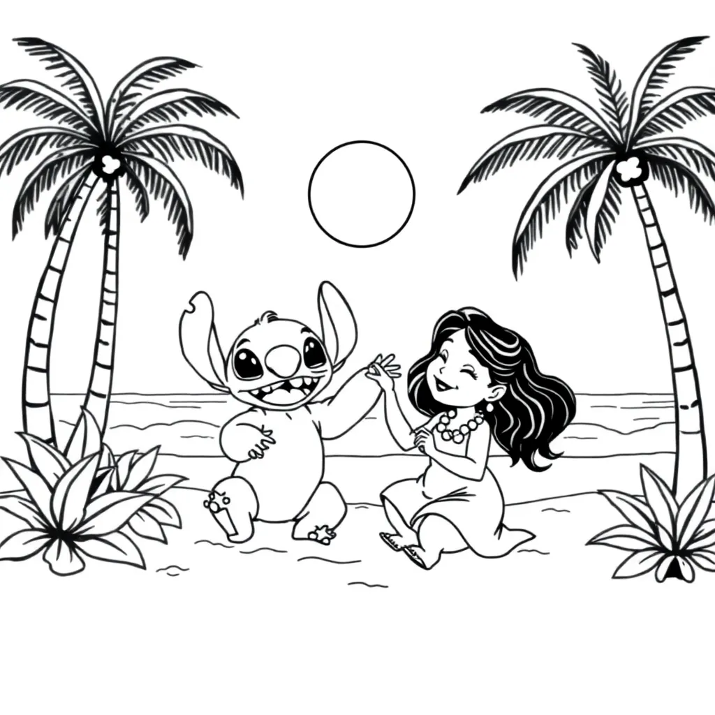 Lilo & Stitch coloring page