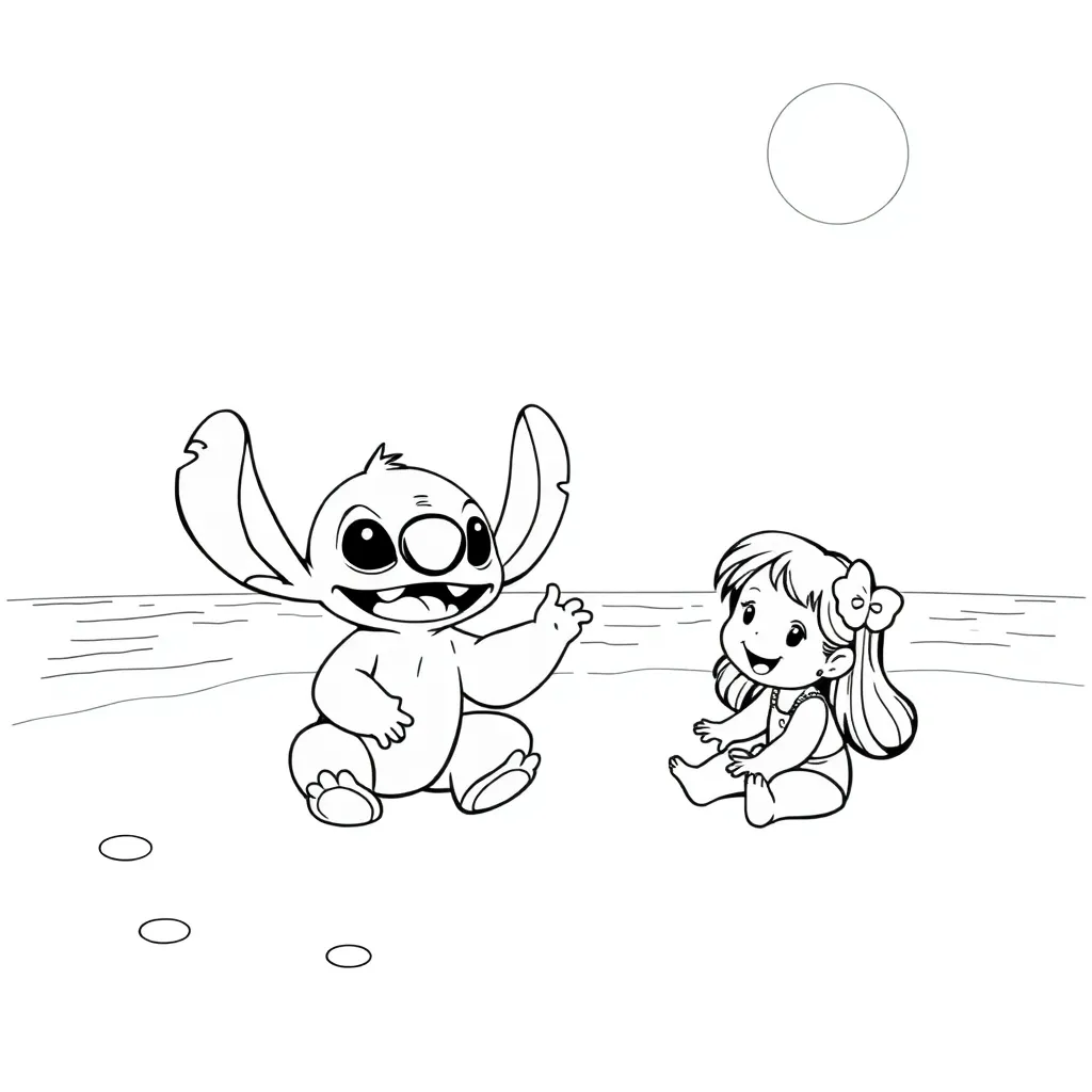 Lilo & Stitch coloring page