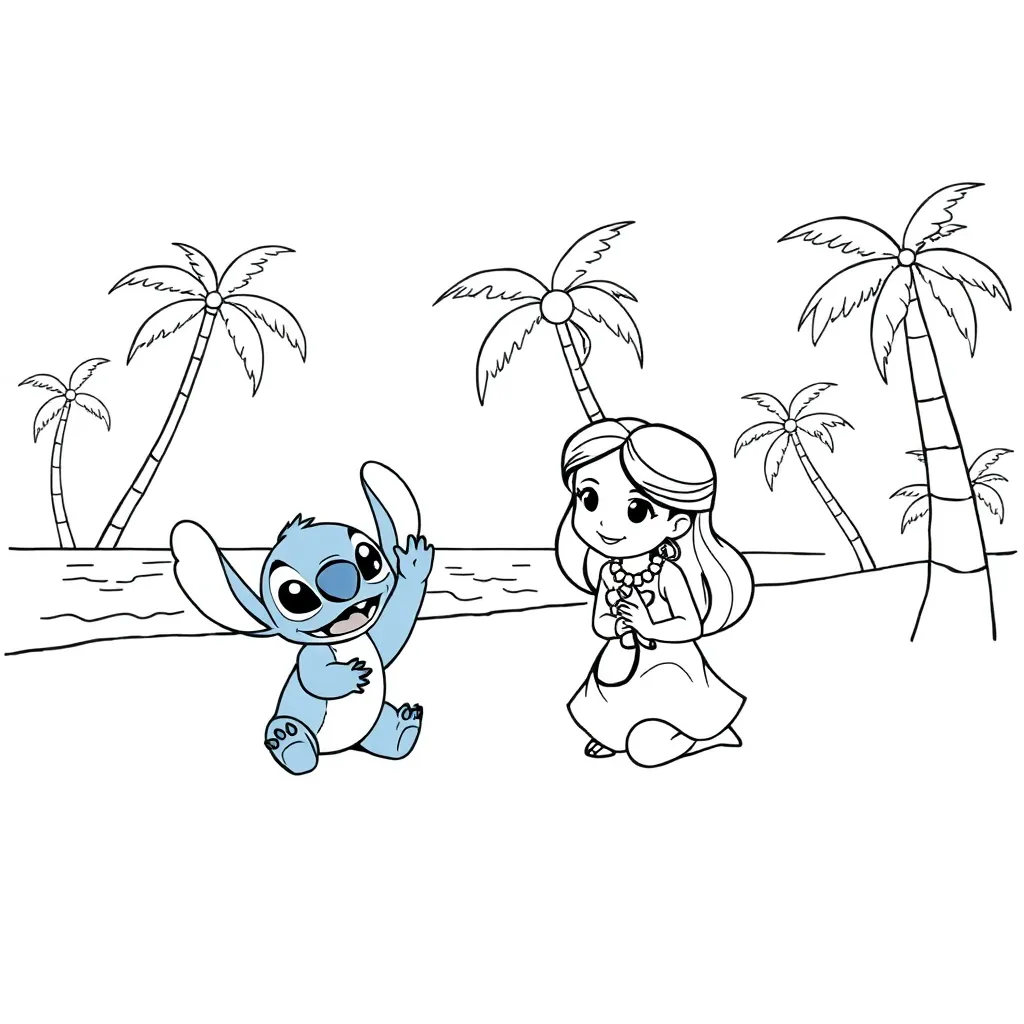Lilo & Stitch coloring page