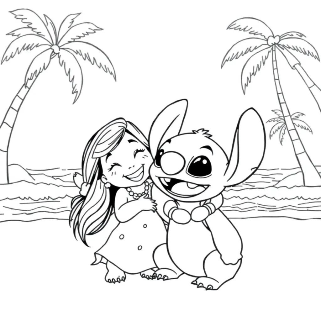 Lilo & Stitch coloring page