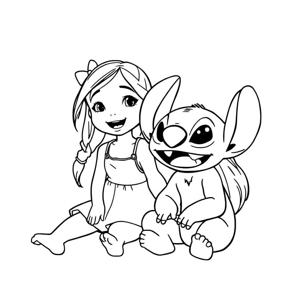 Lilo & Stitch coloring page