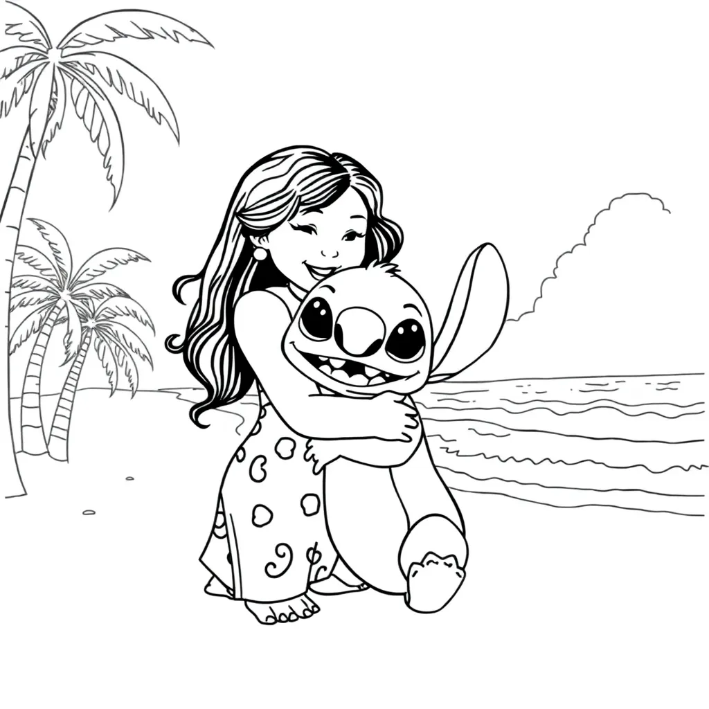 Lilo & Stitch coloring page