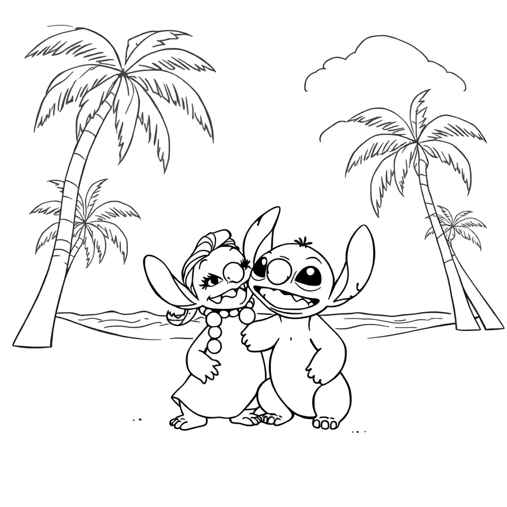 Lilo & Stitch coloring page