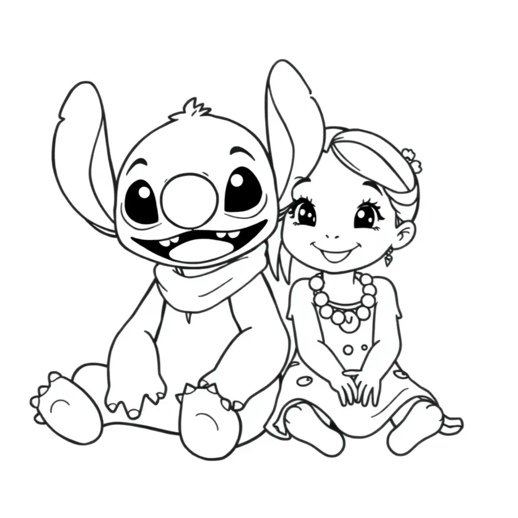 Lilo & Stitch coloring page