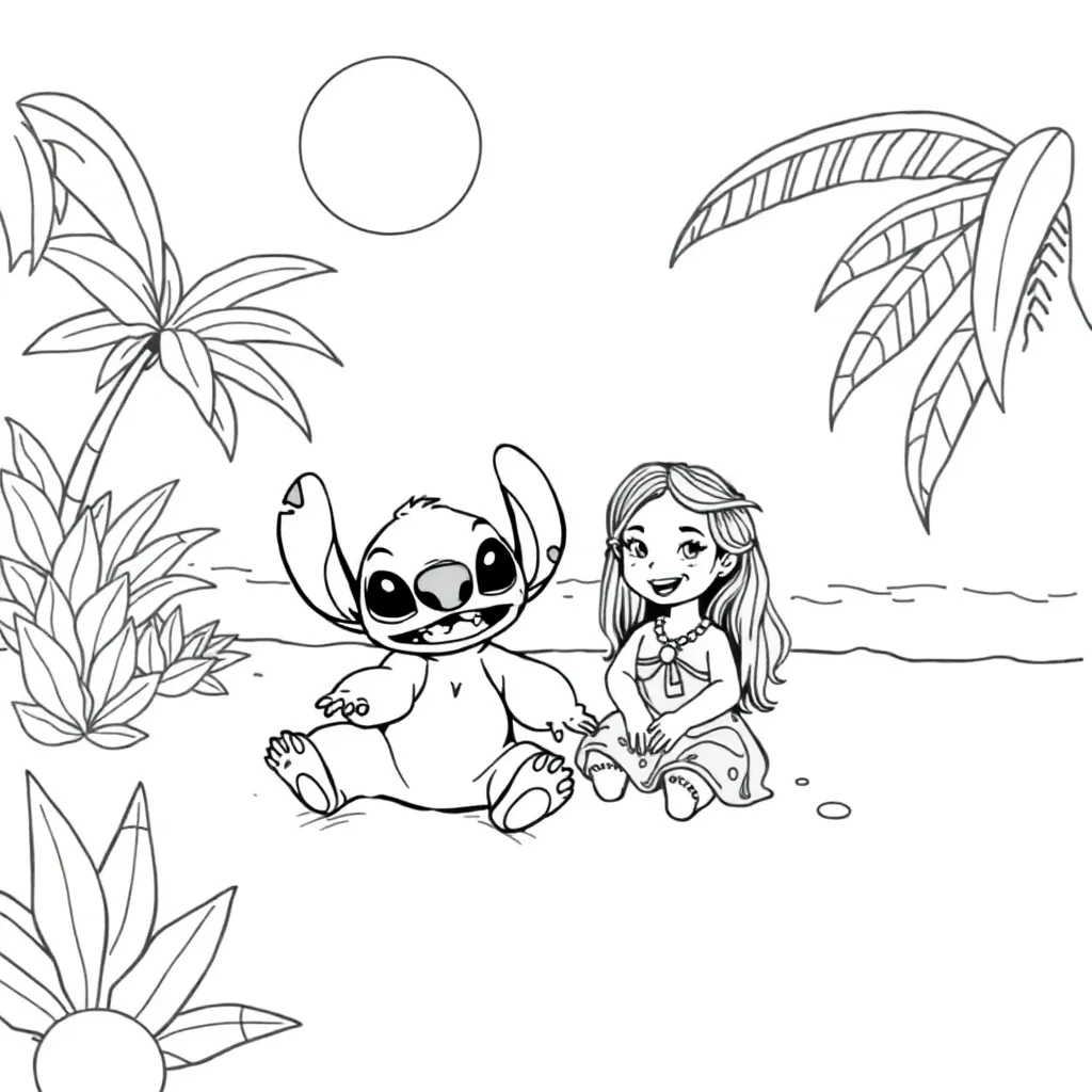 Lilo & Stitch coloring page