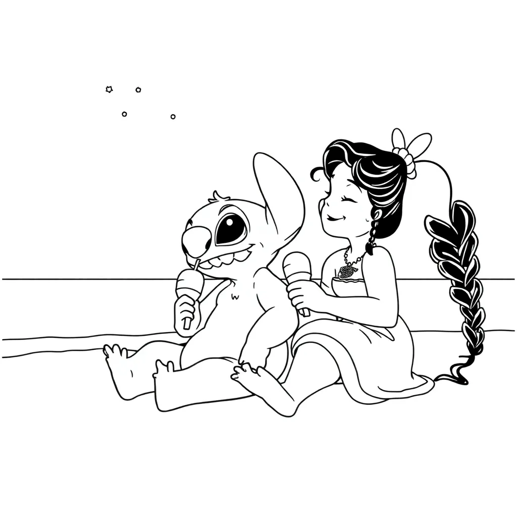 Lilo & Stitch coloring page