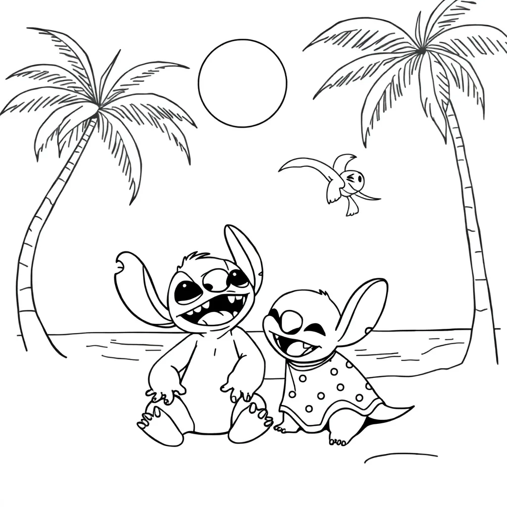 Lilo & Stitch coloring page