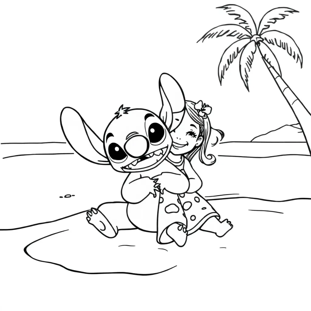 Lilo & Stitch coloring page