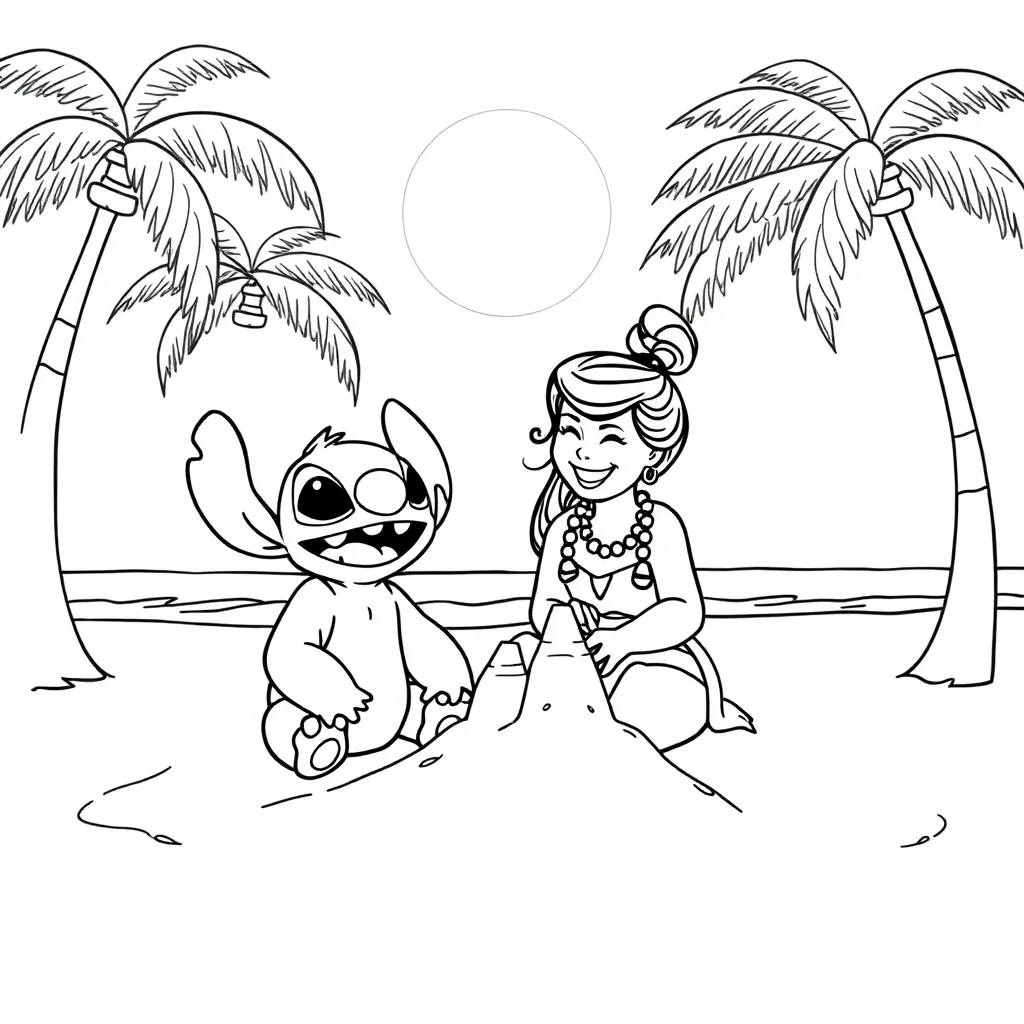 Lilo & Stitch coloring page